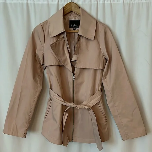 Sam Edelman Pretty in Pink Long Sleeve Belted Zippered Jacket Coat **Sz S**🌸🌸 - Picture 1 of 4